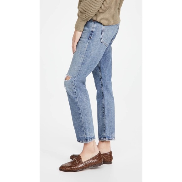 Citizens of Humanity Emerson Distressed Slim Boyfriend Denim Jeans Roadtrip 27 - Picture 3 of 16